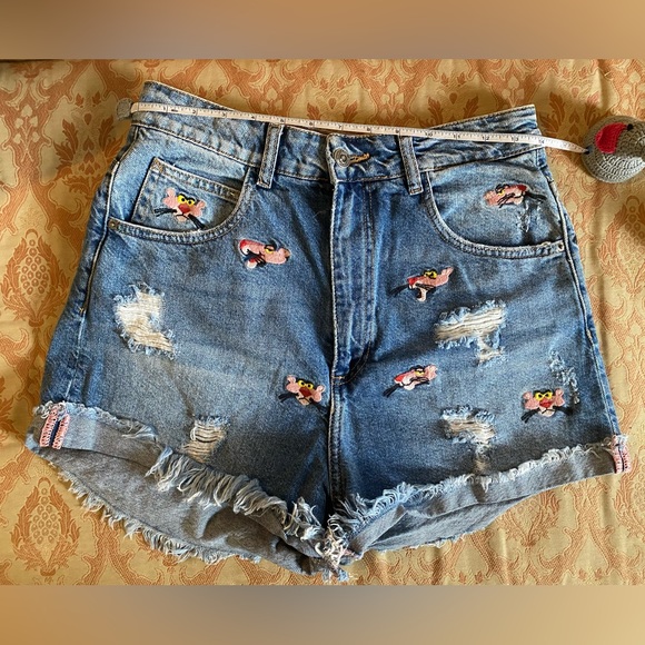 Zara Shorts Zara Trafaluc Pink Panther Shorts Poshmark